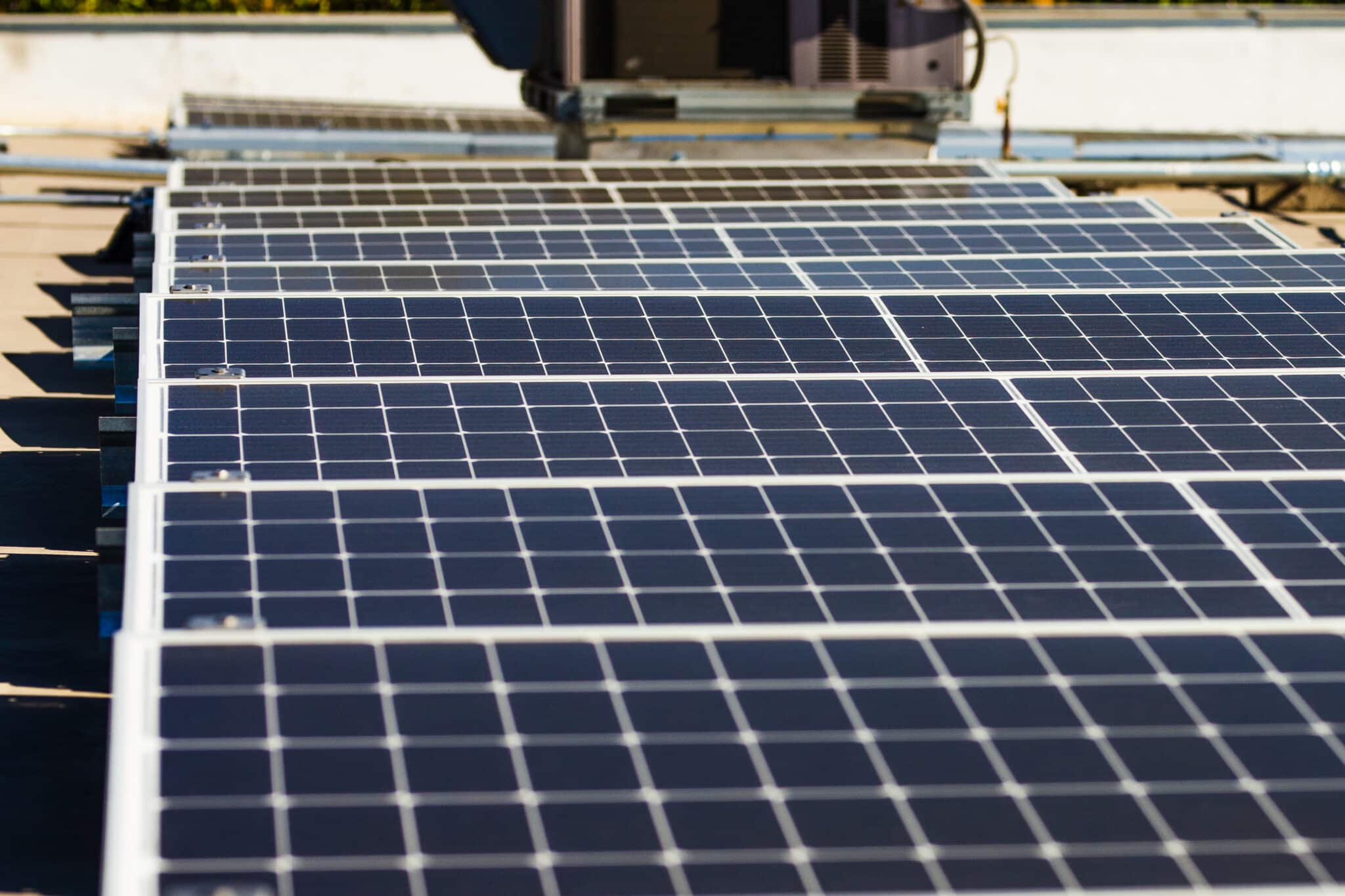 Rooftop solar panels from Citadel Roofing & Solar